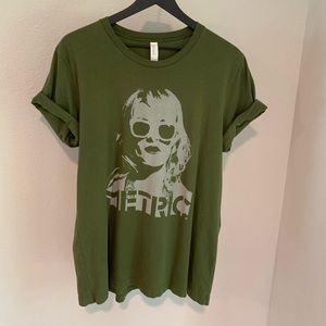 Metric band tour t-shirt